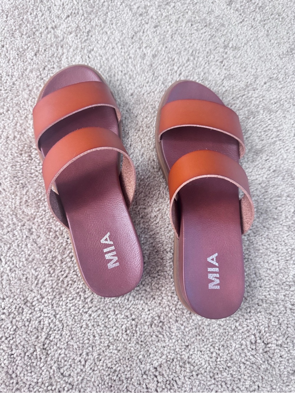 Mia Leather Sandals Women’s 8.5 - Picture 2 of 4